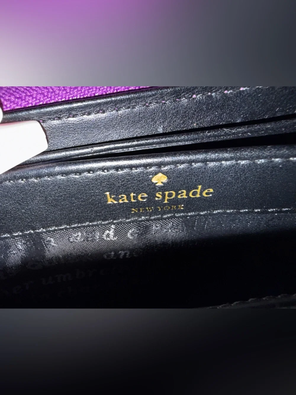 Kate spade Rainer lane pink metallic holographic long zip wallet - Picture 12 of 12